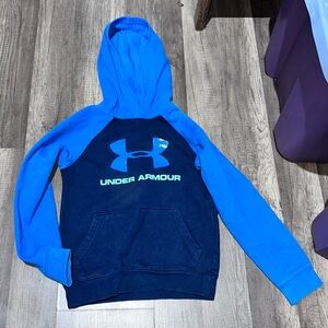 Boys size youth small Under Armour Royal Blue and Navy Sweatshirt